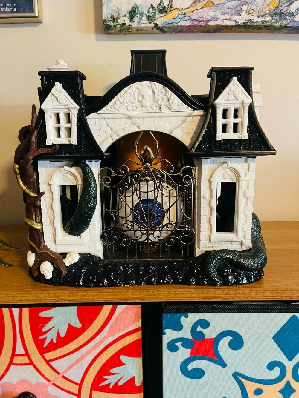 BBW 2024 Black and White Haunted Manor Holiday Luminary